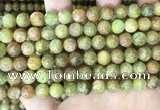 CKC762 15.5 inches 8mm round natural green kyanite beads