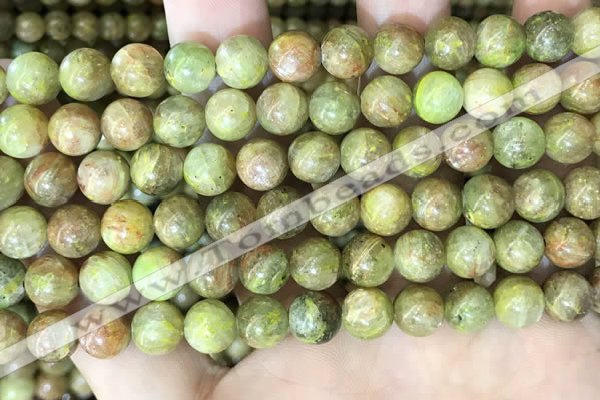 CKC762 15.5 inches 8mm round natural green kyanite beads
