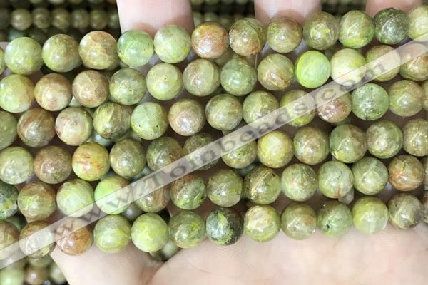 CKC762 15.5 inches 8mm round natural green kyanite beads