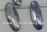 CKC77 Top drilled 12*35mm oval natural kyanite gemstone beads