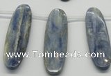 CKC79 Top drilled 13*50mm oval natural kyanite gemstone beads