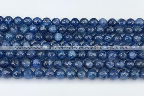 CKC790 15 inches 6mm round blue kyanite beads wholesale