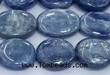 CKC818 15 inches 10*12mm - 10*14mm oval blue kyanite beads