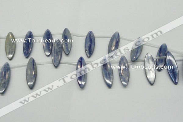 CKC83 Top drilled 13*40mm marquise natural kyanite gemstone beads