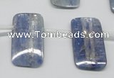 CKC85 Top drilled 13*25mm rectangle natural kyanite gemstone beads