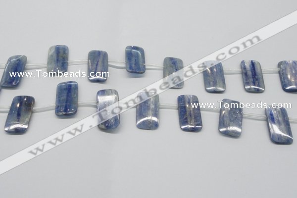 CKC85 Top drilled 13*25mm rectangle natural kyanite gemstone beads