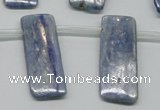 CKC86 Top drilled 12*30mm rectangle natural kyanite gemstone beads