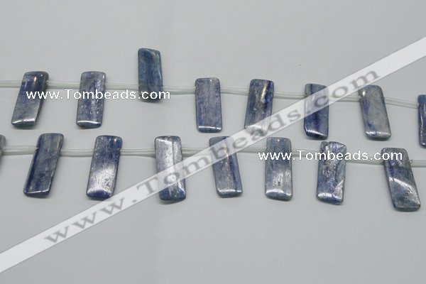 CKC86 Top drilled 12*30mm rectangle natural kyanite gemstone beads