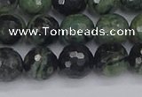 CKJ312 15.5 inches 8mm faceted round kambaba jasper beads