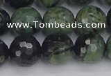 CKJ314 15.5 inches 12mm faceted round kambaba jasper beads