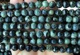 CKJ335 15 inches 8mm faceted round kambaba jasper beads wholesale