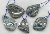 CKJ430 25*35mm - 40*55mm freeform k2 jasper slab pendants