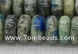 CKJ440 15.5 inches 5*10mm - 6*10mm rondelle natural k2 jasper beads