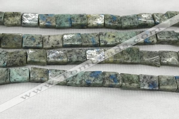 CKJ443 15.5 inches 8*10mm - 10*12mm rectangle natural k2 jasper beads