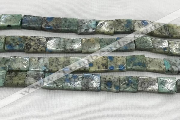 CKJ444 15.5 inches 11*12mm - 12*16mm rectangle natural k2 jasper beads