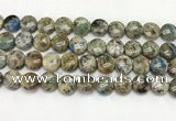 CKJ486 15.5 inches 10mm flat round natural k2 jasper beads