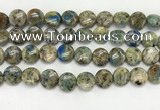 CKJ487 15.5 inches 11mm flat round natural k2 jasper beads