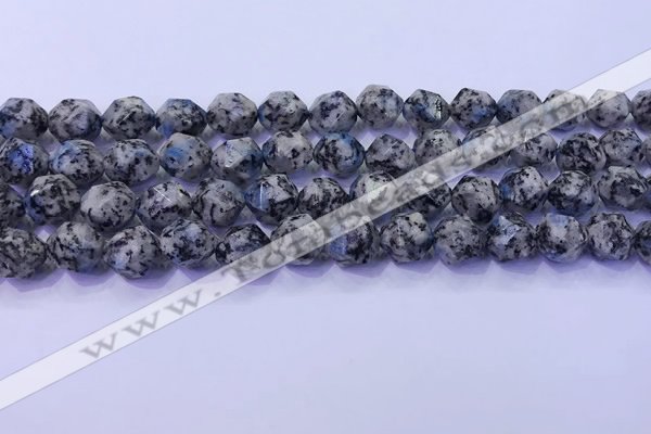 CKJ708 15.5 inches 10mm faceted nuggets imitation k2 jasper beads