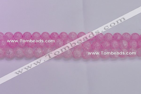 CKQ305 15.5 inches 14mm round dyed crackle quartz beads wholesale