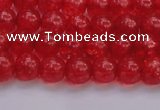 CKQ315 15.5 inches 6mm round dyed crackle quartz beads wholesale