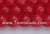 CKQ319 15.5 inches 14mm round dyed crackle quartz beads wholesale