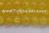 CKQ324 15.5 inches 10mm round dyed crackle quartz beads wholesale