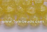 CKQ326 15.5 inches 14mm round dyed crackle quartz beads wholesale