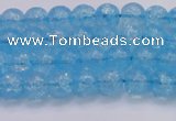 CKQ329 15.5 inches 6mm round dyed crackle quartz beads wholesale