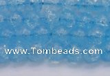 CKQ330 15.5 inches 8mm round dyed crackle quartz beads wholesale