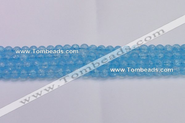 CKQ331 15.5 inches 10mm round dyed crackle quartz beads wholesale