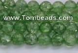 CKQ336 15.5 inches 6mm round dyed crackle quartz beads wholesale