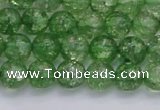 CKQ337 15.5 inches 8mm round dyed crackle quartz beads wholesale