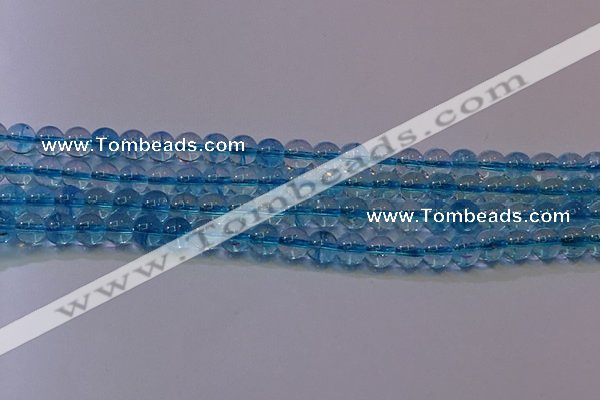 CKQ370 15.5 inches 4mm round dyed crackle quartz beads wholesale