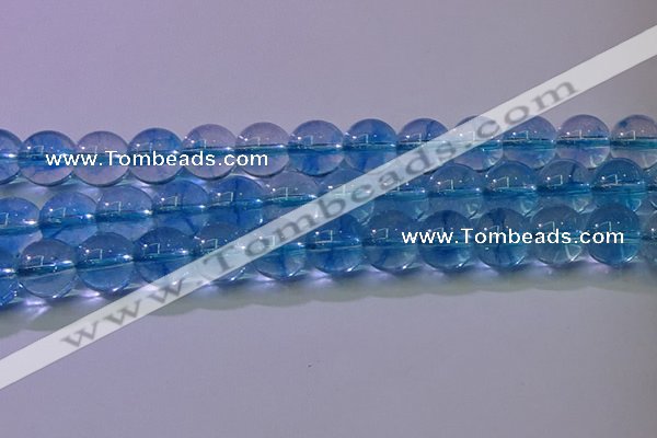 CKQ372 15.5 inches 8mm round dyed crackle quartz beads