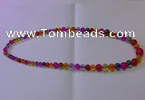 CKQ400 15.5 inches 6mm - 12mm round dyed crackle quartz beads