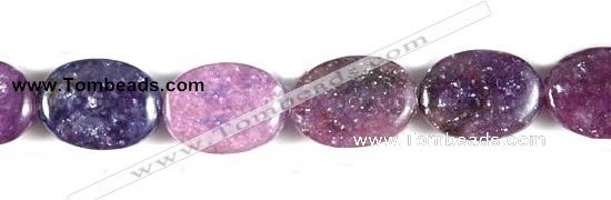 CKU02 15 inches 10*14mm oval purple kunzite beads Wholesale