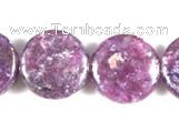 CKU04 15 inches 16mm coin purple kunzite beads wholesale