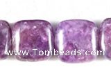 CKU07 15 inches 10*10mm square purple kunzite beads wholesale