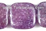 CKU08 15 inches 16*16mm square purple kunzite beads wholesale