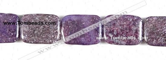 CKU12 15 inches 22*30mm rectangle purple kunzite beads wholesale