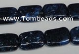 CKU125 15.5 inches 13*18mm rectangle dyed kunzite beads wholesale