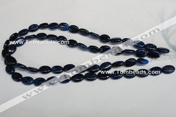 CKU131 15.5 inches 10*14mm oval dyed kunzite beads wholesale