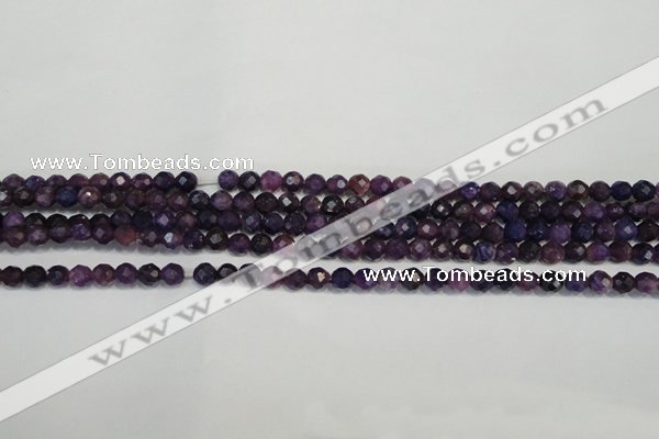 CKU21 15.5 inches 6mm faceted round purple kunzite beads wholesale