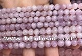 CKU320 15.5 inches 6mm round natural pink kunzite beads