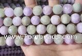 CKU327 15.5 inches 12mm - 12.5mm faceted round natural kunzite beads