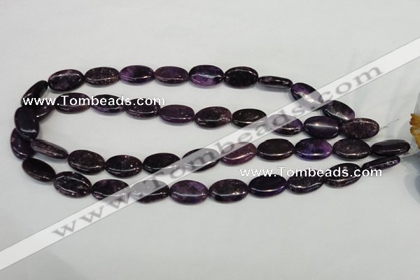 CKU40 15.5 inches 12*20mm oval purple kunzite beads wholesale