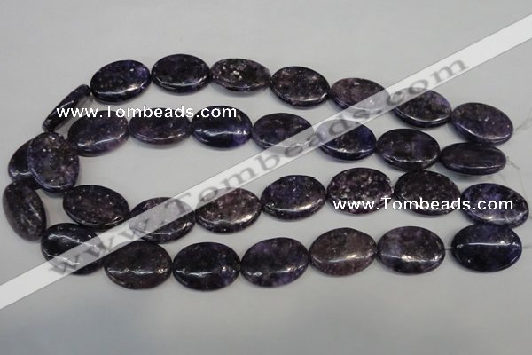 CKU42 15.5 inches 18*25mm oval purple kunzite beads wholesale