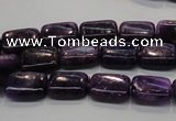 CKU44 15.5 inches 8*12mm rectangle purple kunzite beads wholesale