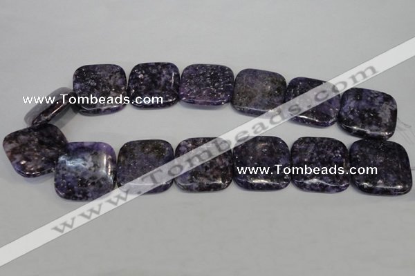 CKU50 15.5 inches 30*30mm square purple kunzite beads wholesale