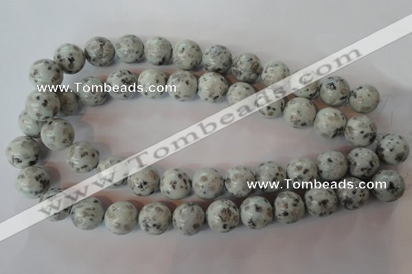 CKW05 15.5 inches 14mm round kiwi jasper gemstone beads